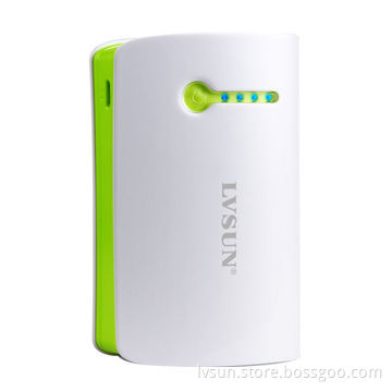 8,000mAh High-capacity Ingenious USB Output Power Bank with 5V/1A Input, High-light LED Flashlight
